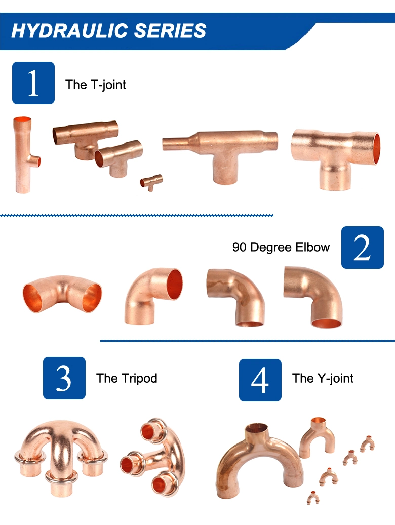 Best Price for Refrigeration Y /Copper Joint Y Branch Pipe/Three Way Y Tee Type
