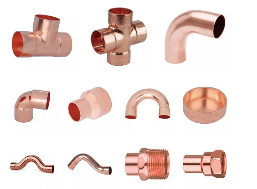 HVAC Systems &amp; Parts Air Conditioning Refrigeration Tube Connector10mm 15mm 50mm Elbow Copper Pipe Fittings for Plumbing