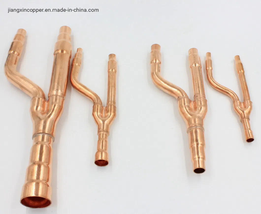 Various Brand Air-Conditioning Disperse Branch Refrigeration Copper Pipe Fittings