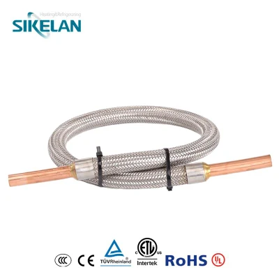 Flexible Braided Suction Exhaust Vibration Eliminator Pipes for Air Conditioning