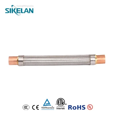 Cleaned Dehydrated Refrigeration Parts Flexible Vibration Eliminator Pipes